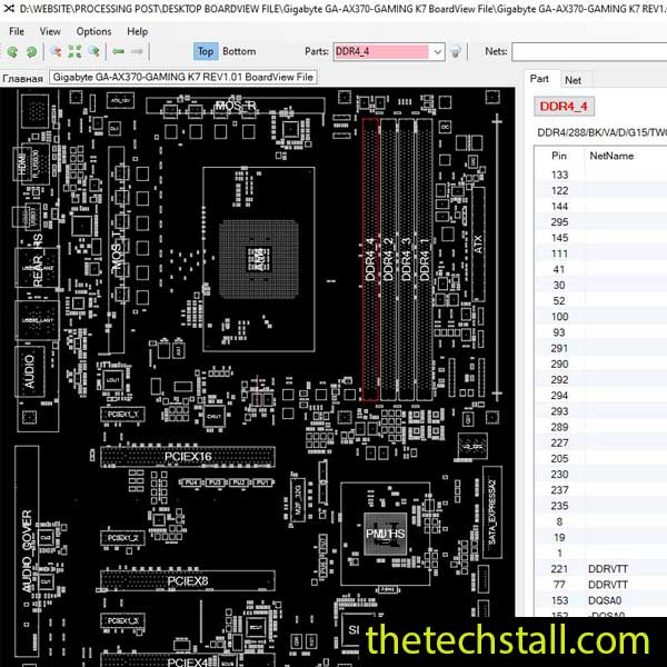 Gigabyte GA-AX370-GAMING K7 BoardView File
