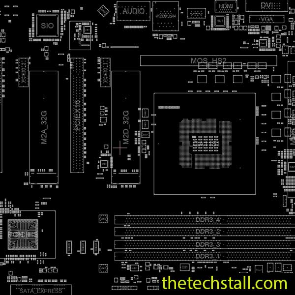 Gigabyte GA-H170-GAMING 3 DDR3 BoardView File