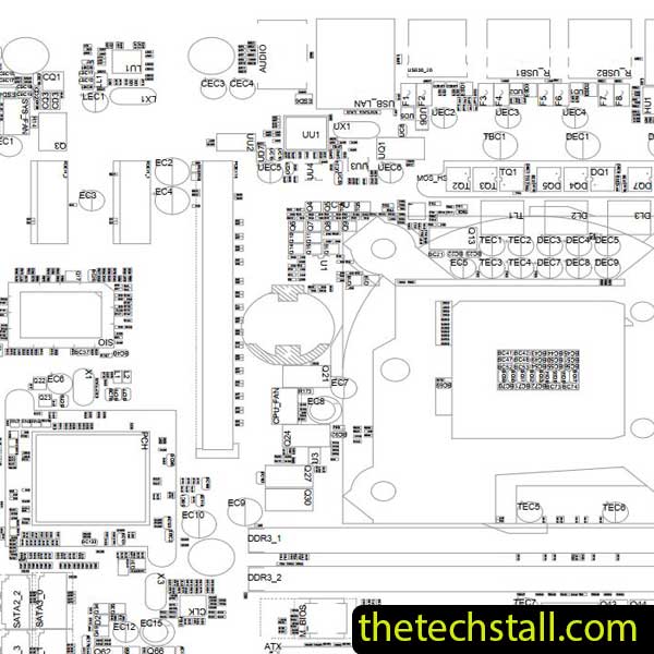 Gigabyte GA-H67M-D2-B3 Boardview File