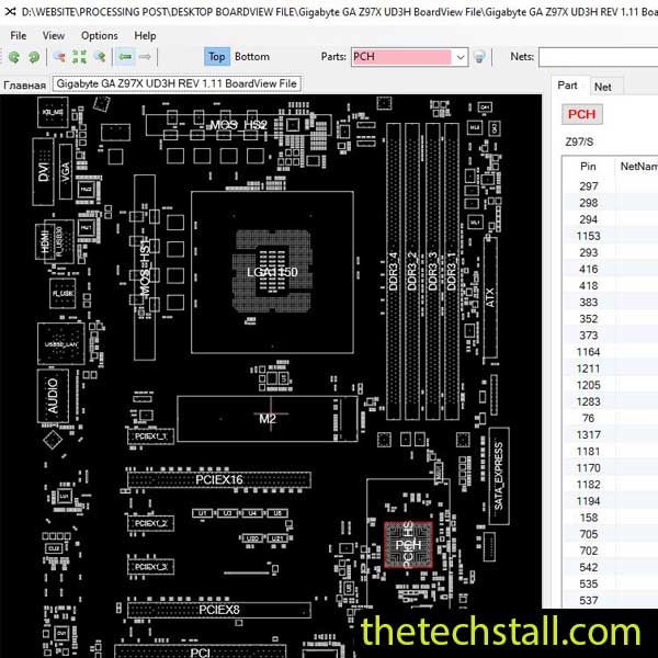 Gigabyte GA-Z97X-UD3H BoardView File