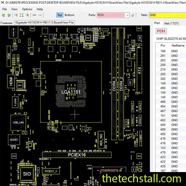 Gigabyte H310CM H BoardView File