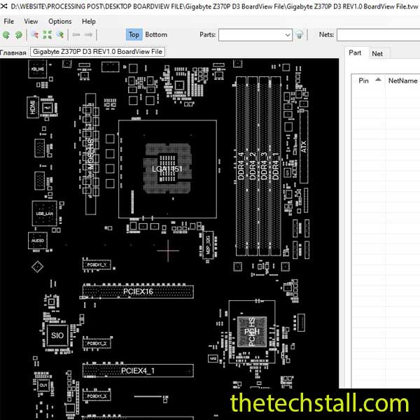 Gigabyte Z370P D3 BoardView File