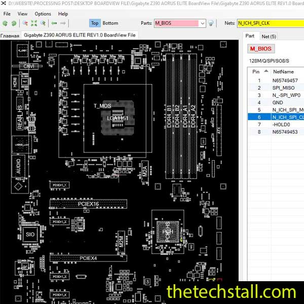 Gigabyte Z390 AORUS ELITE BoardView File