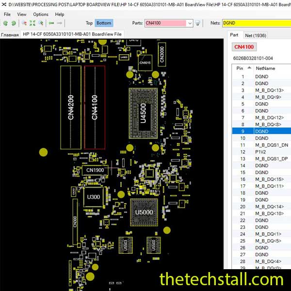 HP 14-CF 6050A3310101-MB-A01 BoardView File