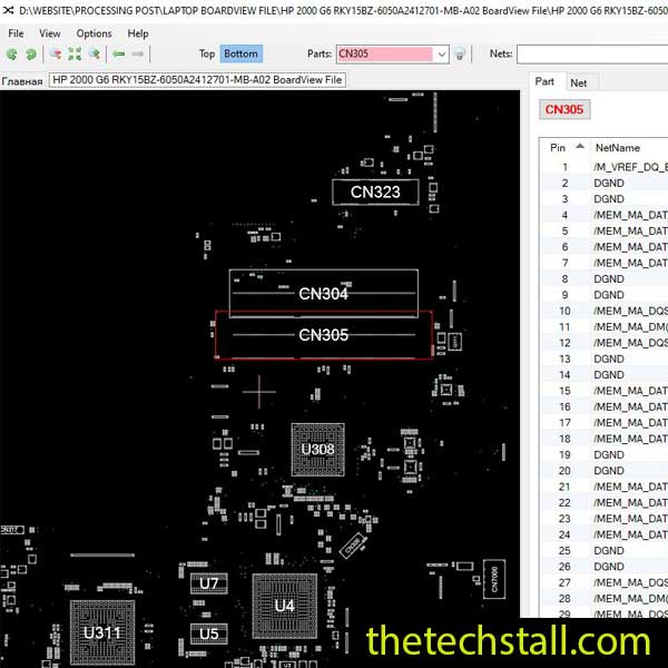 HP 2000 G6 RKY15BZ-6050A2412701-MB-A02 BoardView File