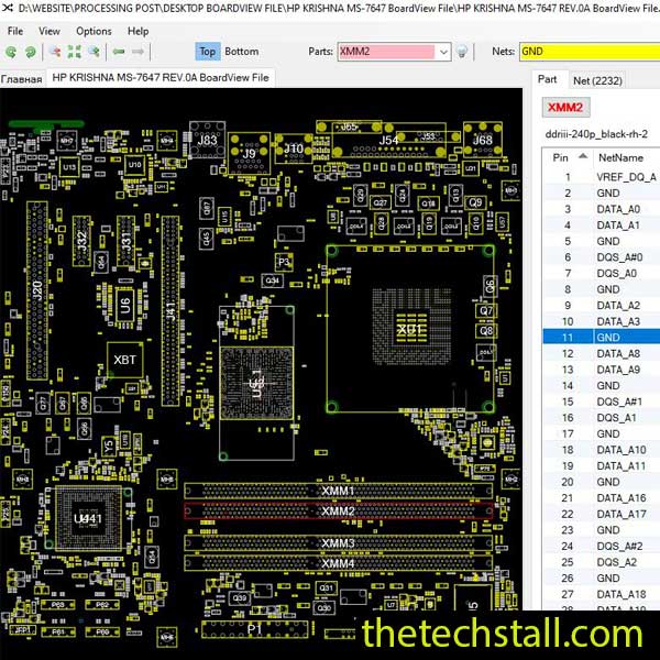 HP KRISHNA MS-7647 BoardView File