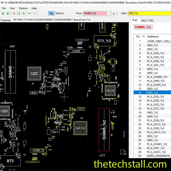 HP MINI 210 NM3 DA0NM3MB6E0/DA0NM3MB6E1 BoardView File