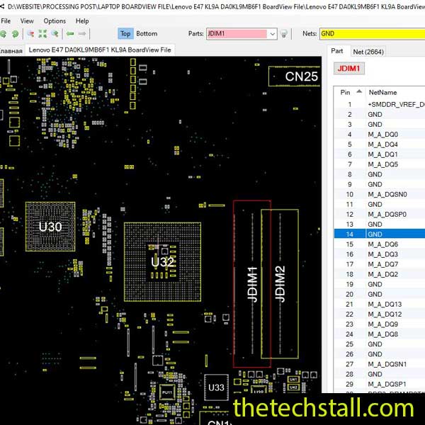 Lenovo E47 KL9A DA0KL9MB6F1 BoardView File