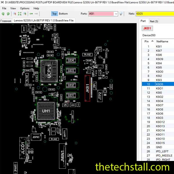 Lenovo S230U LA-8671P BoardView File