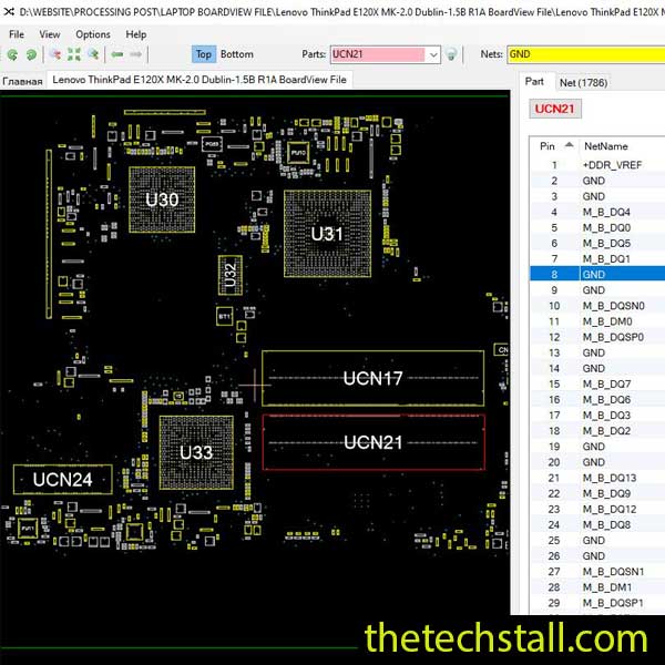 Lenovo ThinkPad E120X MK-2.0 Dublin-1.5B BoardView File