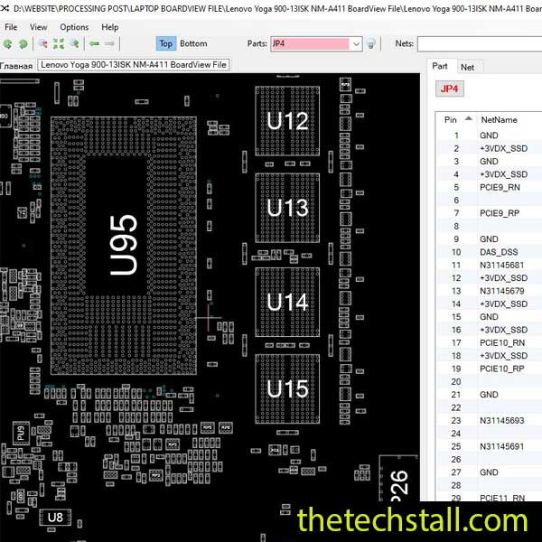 Lenovo Yoga 900-13ISK NM-A411 BoardView File