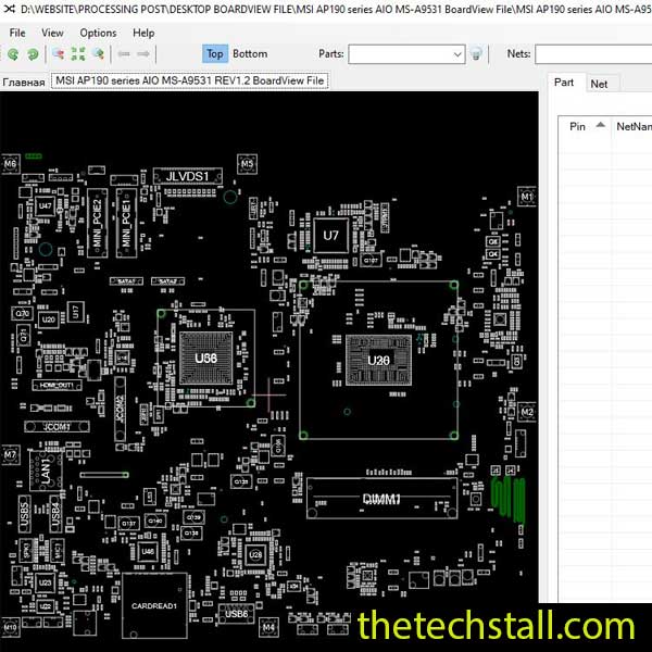 MSI AP190 series AIO MS-A9531 BoardView File