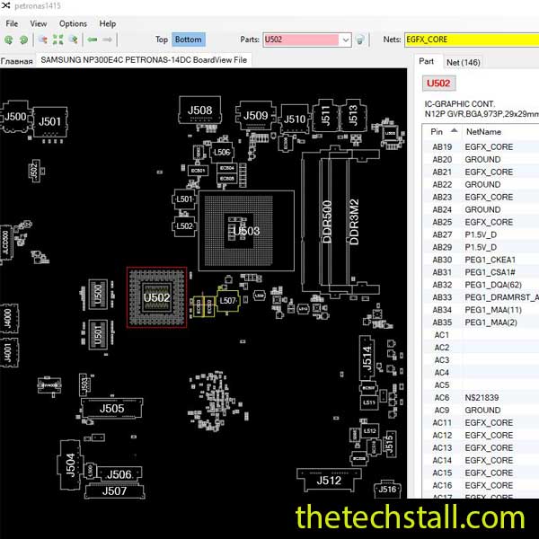 SAMSUNG NP300E4C PETRONAS-14DC BoardView File