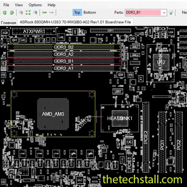 ASRock 880GMH-U3S3 BoardView File
