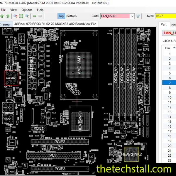 ASRock 970 PRO3 BoardView File