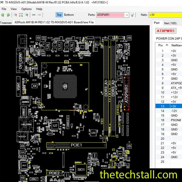ASRock AM1B-M BoardView File