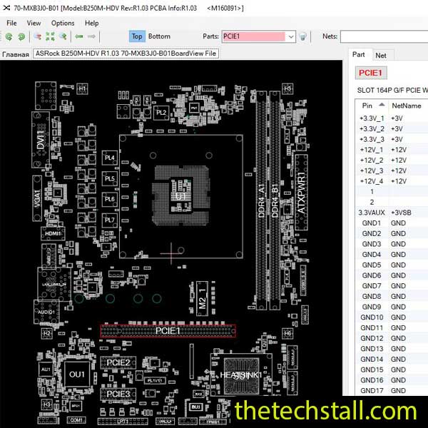 ASRock B250M-HDV BoardView File