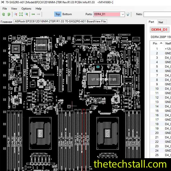ASRock EP2C612D16NM-2T8R BoardView File