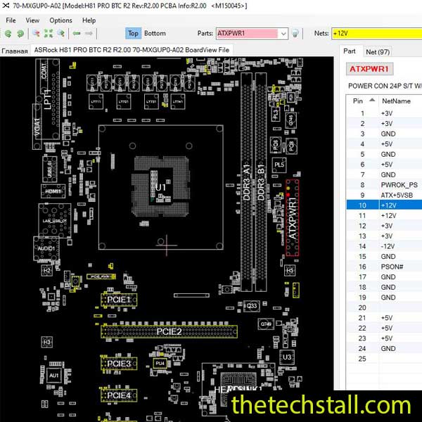 ASRock H81 PRO BTC R2 BoardView File