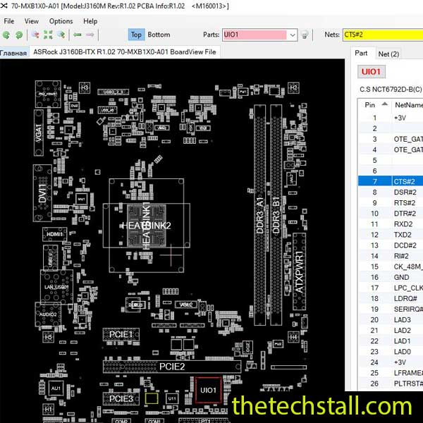 ASRock J3160B-ITX BoardView File
