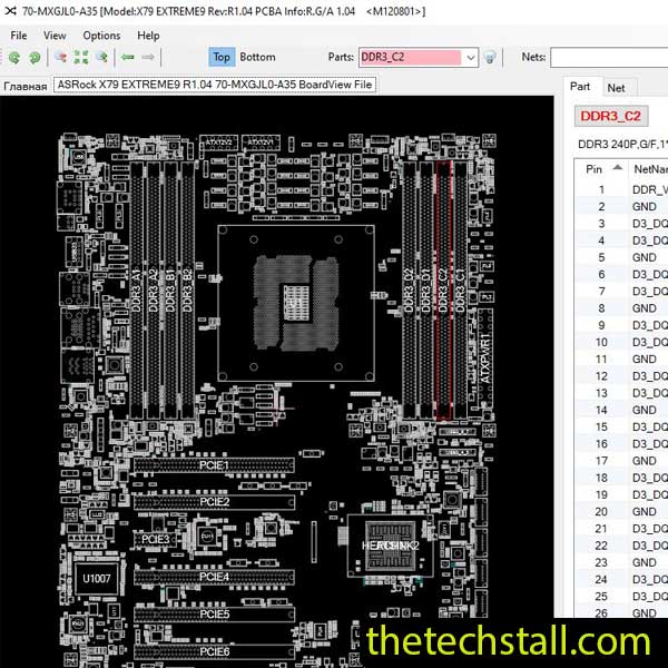 ASRock X79 EXTREME9 BoardView File