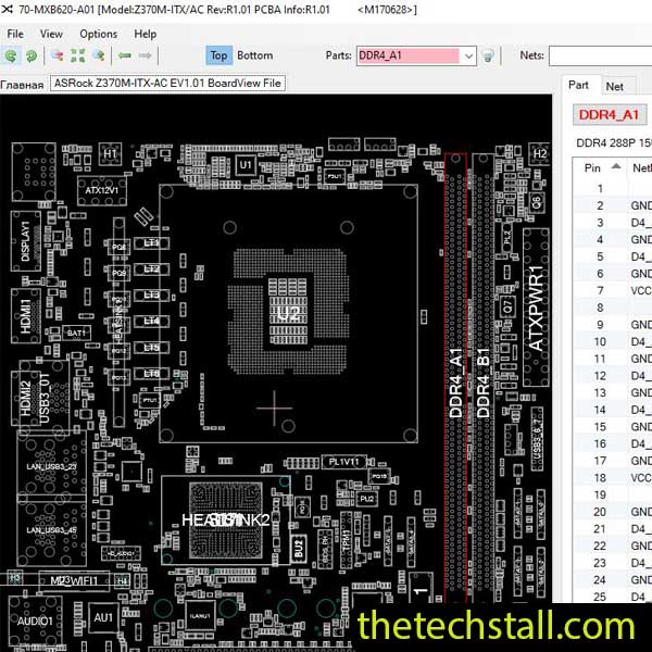 ASRock Z370M-ITX-AC BoardView File