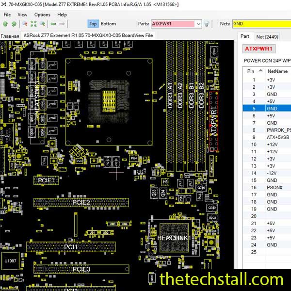 ASRock Z77 Extreme4 BoardView File