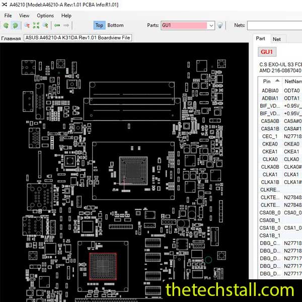 ASUS A46210-A K31DA BoardView File