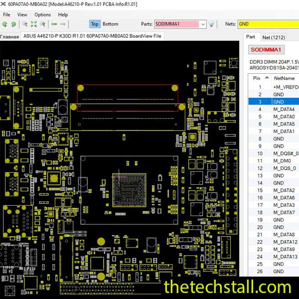 ASUS A46210-P K30D BoardView File