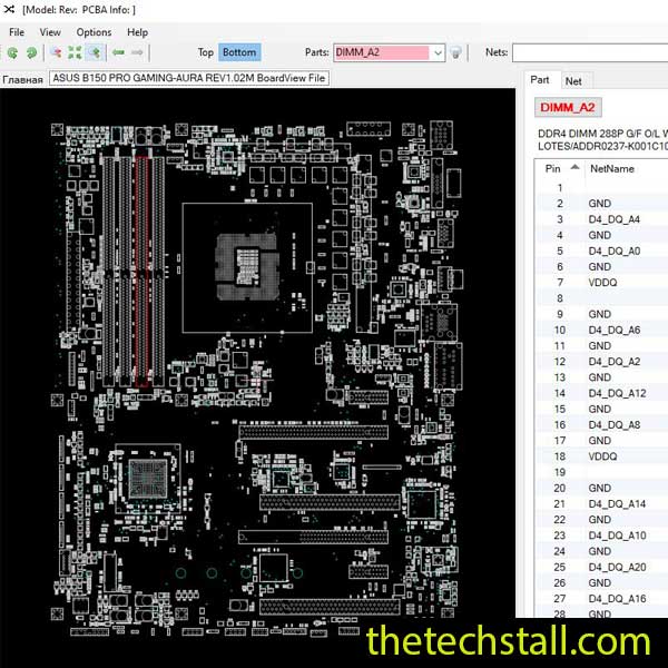 ASUS B150 PRO GAMING-AURA BoardView File