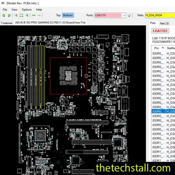 ASUS B150 PRO GAMING D3 BoardView File