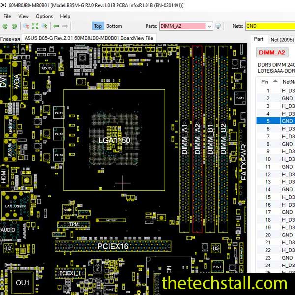 ASUS B85-G BoardView File