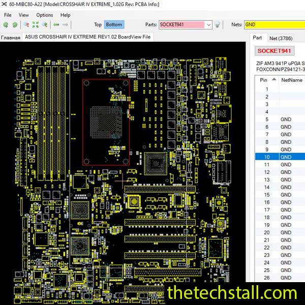 ASUS CROSSHAIR IV EXTREME BoardView File