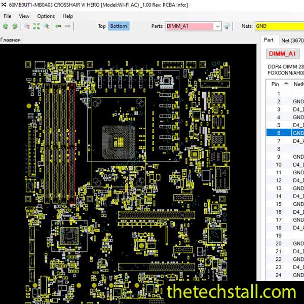 ASUS CROSSHAIR VI HERO WI-FI AC BoardView File