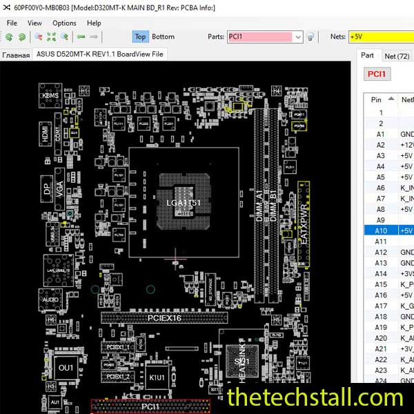 ASUS D520MT-K BoardView File