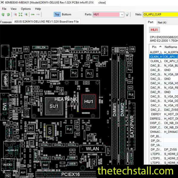 ASUS E2KM1I-DELUXE BoardView File
