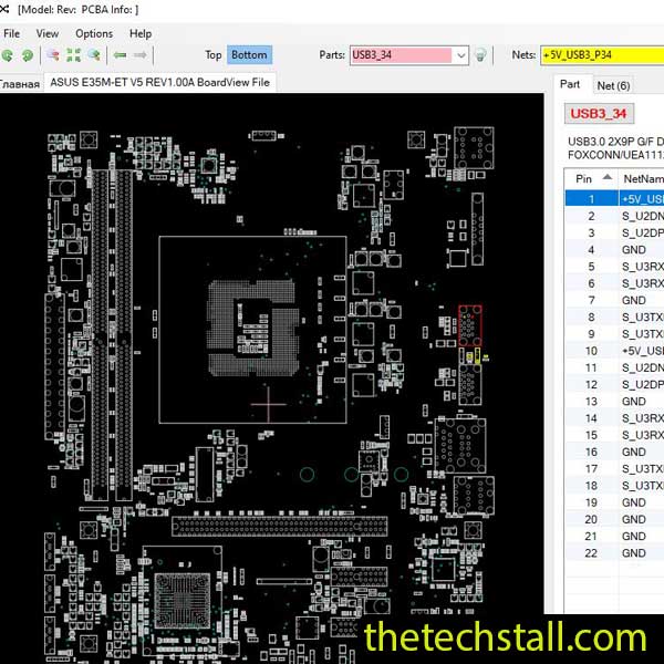 ASUS E35M-ET V5 BoardView File