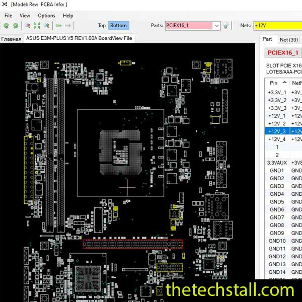 ASUS E3M-PLUS V5 BoardView File