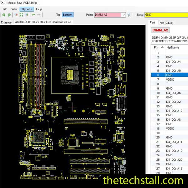 ASUS EX-B150-V7 BoardView File