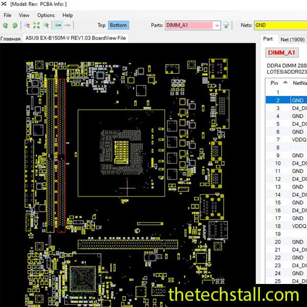ASUS EX-B150M-V BoardView File