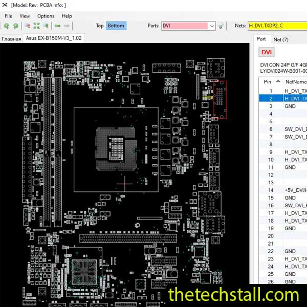 ASUS EX-B150M V3 BoardView File