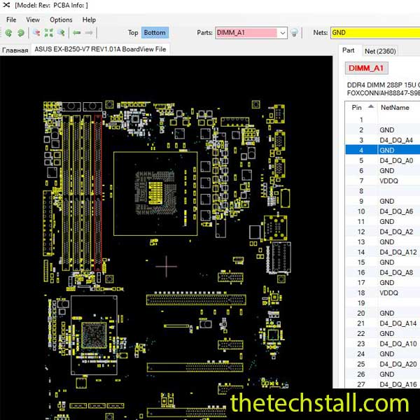 ASUS EX-B250-V7 BoardView File