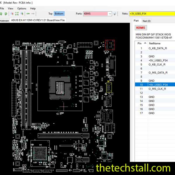 ASUS EX-H110M-V3 BoardView File