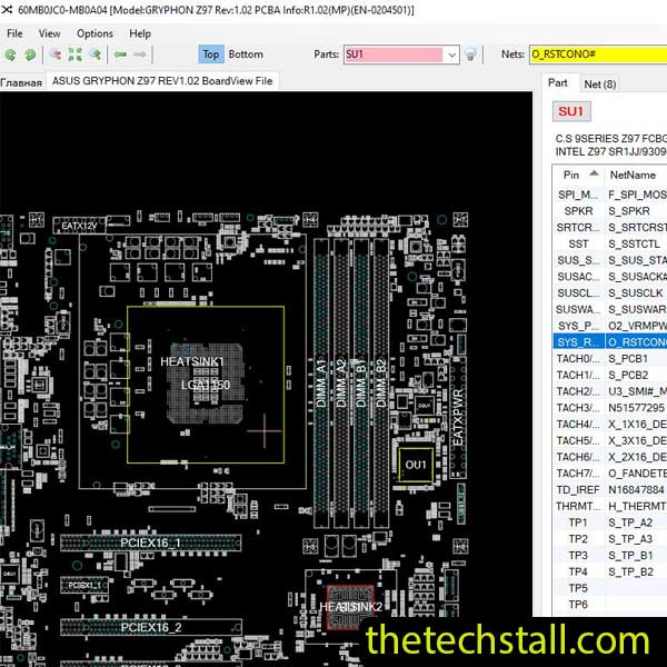 ASUS GRYPHON Z97 BoardView File