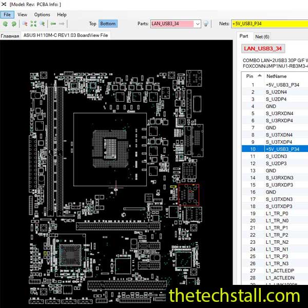 ASUS H110M-C BoardView File