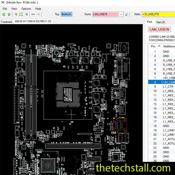 ASUS H110M-K-D3 BoardView File