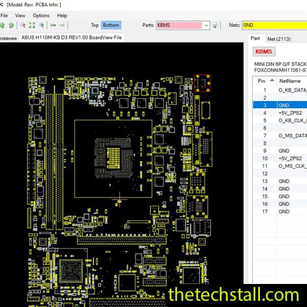 ASUS H110M-KS D3 BoardView File