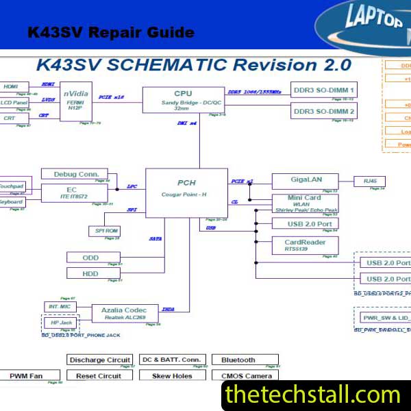ASUS K43SV Schematic Diagram