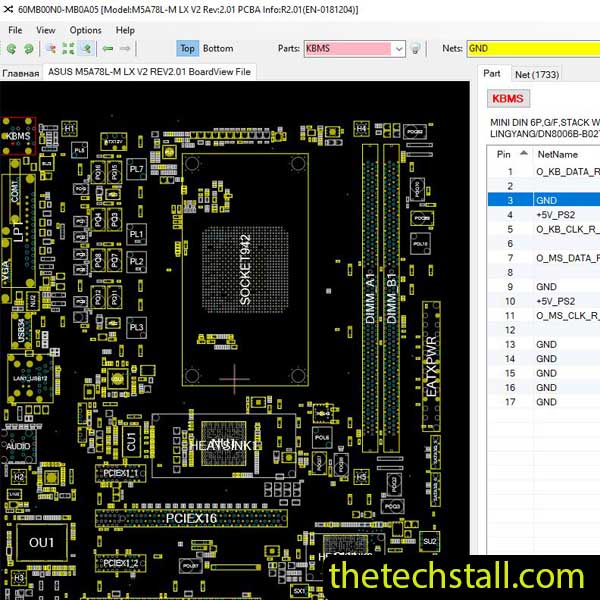 ASUS M5A78L-M LX V2 BoardView File