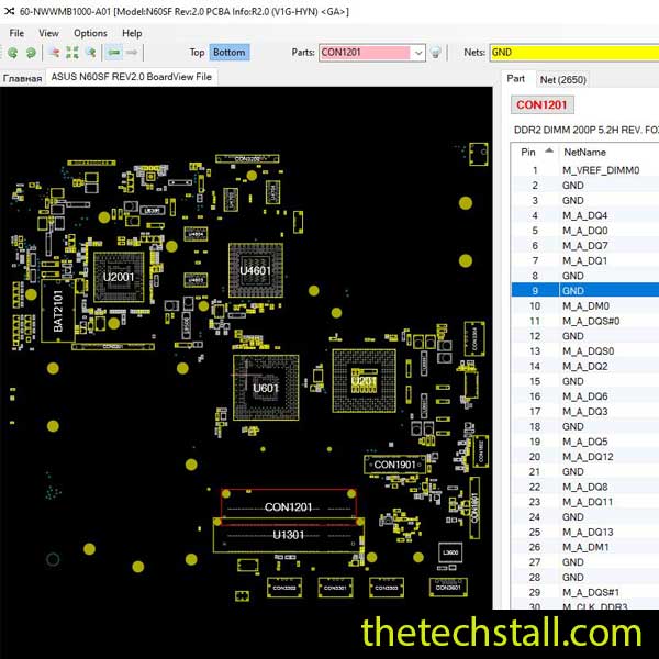 ASUS N60SF BoardView File